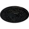 Ekena Millwork Rose Ceiling Medallion (Fits Canopies up to 13 1/2"), Hand-Painted Black Pearl, 33 7/8"OD x 2 3/8"P CM33ROBPS - alternate 2